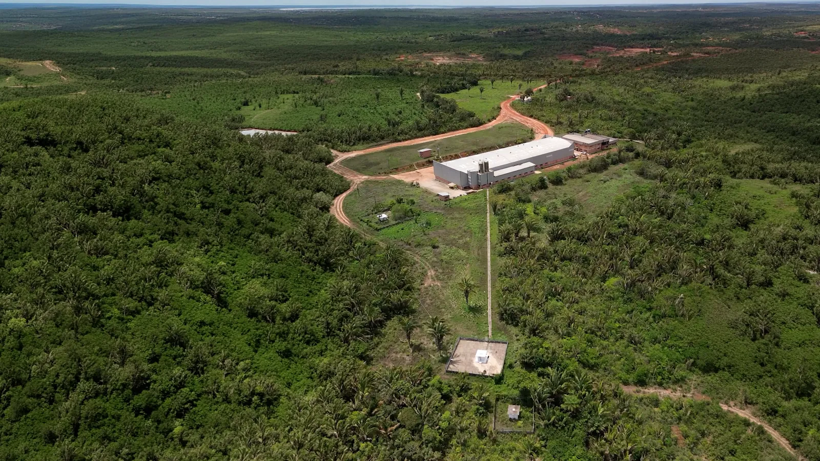 Fábrica Cocais vista aérea — Mata dos Cocais, São José de Ribamar — MA